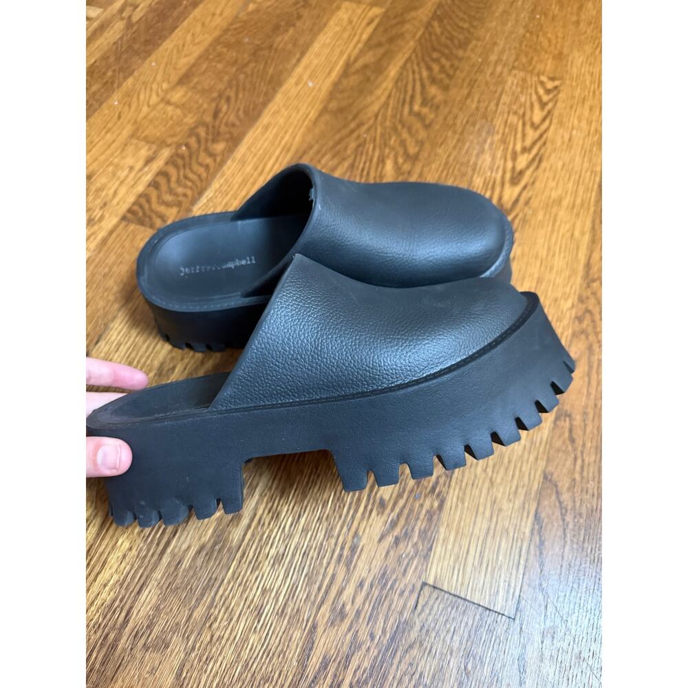 Jeffrey Campbell Black Platform Mules - Picture 8 of 9